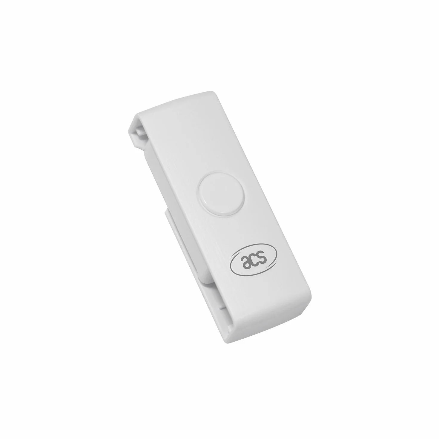 ACS ACR39U-N1 PocketMate II Lettore e Scrittore di Smart Card Reader USB per CNS, CRS, Firma Digitale, Piccolo Compatto, Bianco