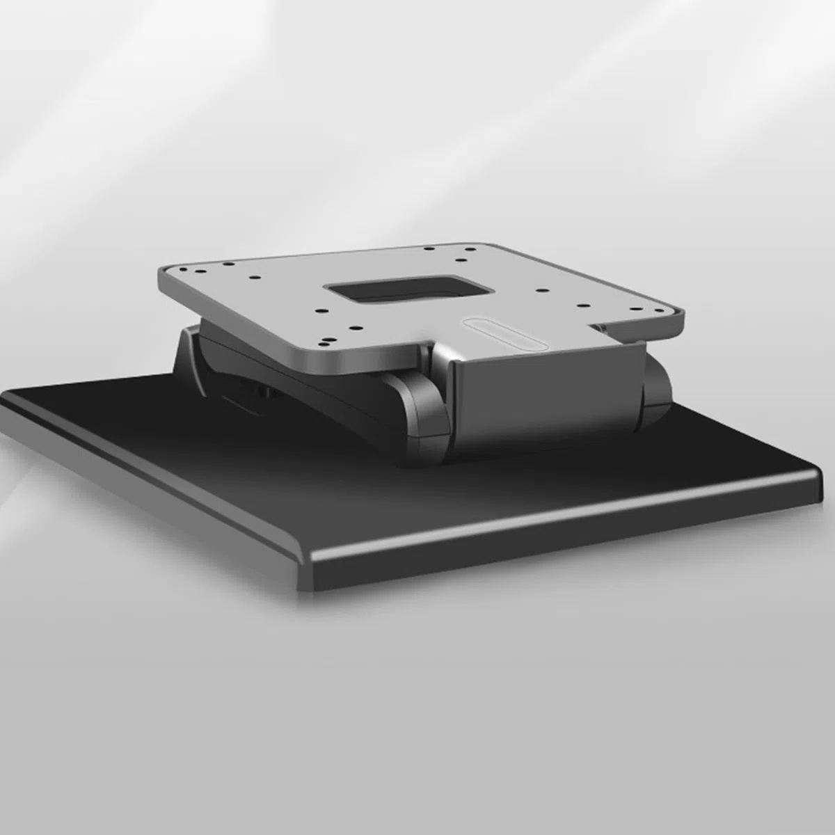 Supporto per monitor a basso profilo per schermi da 13-27 pollici Supporto da tavolo ergonomico regolabile Supporto da tavolo Base pieghevole Staffa resistente