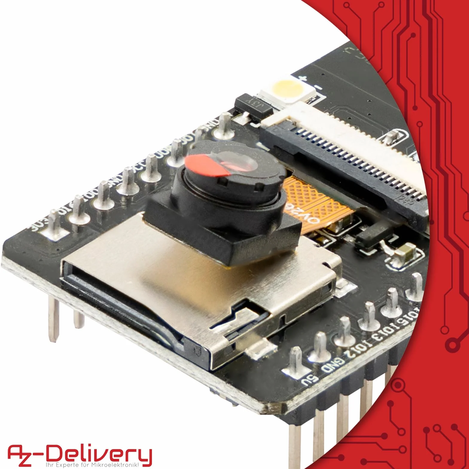 AZDelivery 3 x Modulo ESP32 Cam OV2640 + WIFI Bluetooth ESP32 5V con Dual-Core CPU a 32 bit e con Camera Development Board da 2MP compatibile con Arduino incluso un E-Book!