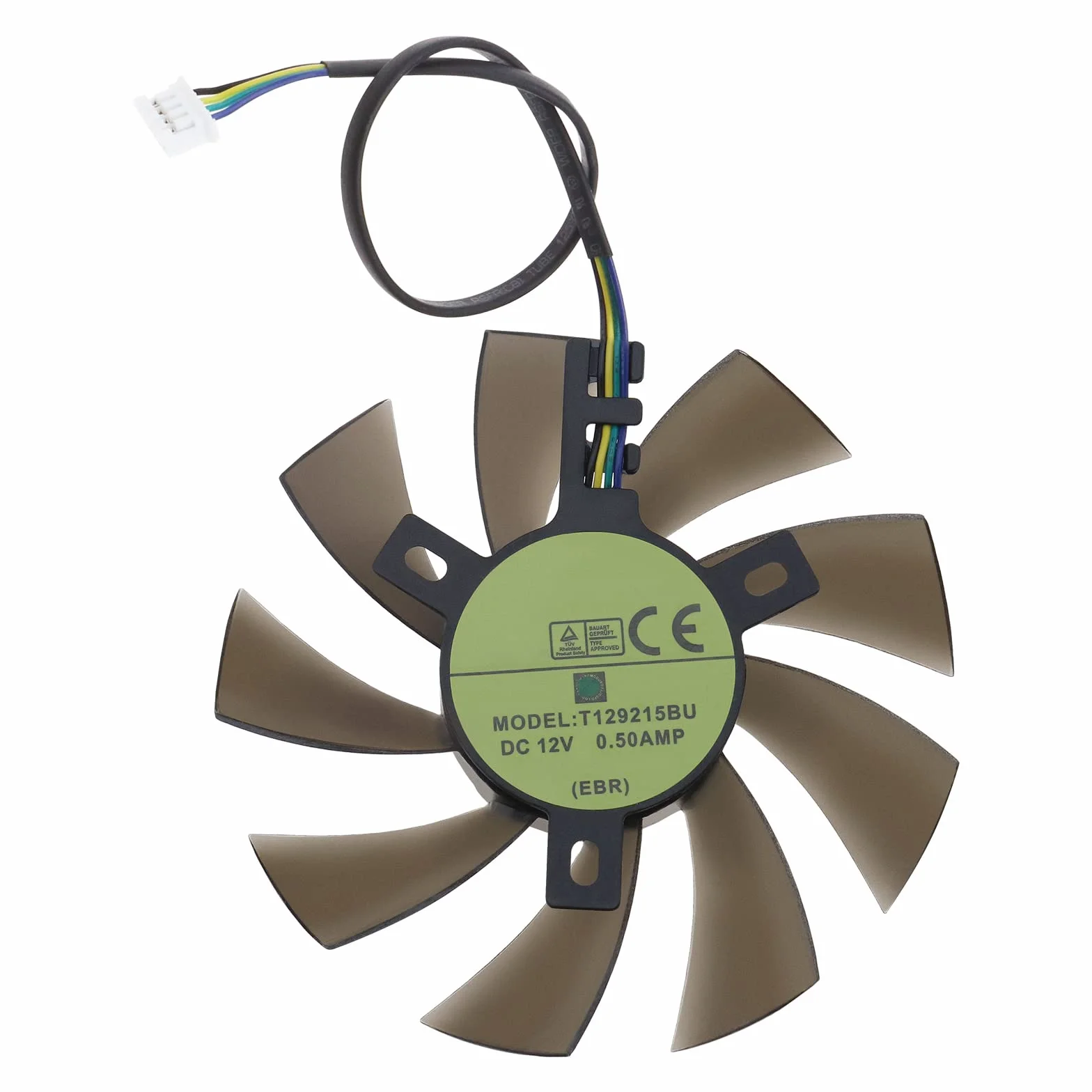 Ventola di raffreddamento della scheda video con cuscinetto a sfere a 4 pin 0.5AMP 12V compatibile con Zotac GTX 1060 3GB/1060 Mini Scheda Grafica Componenti Computer