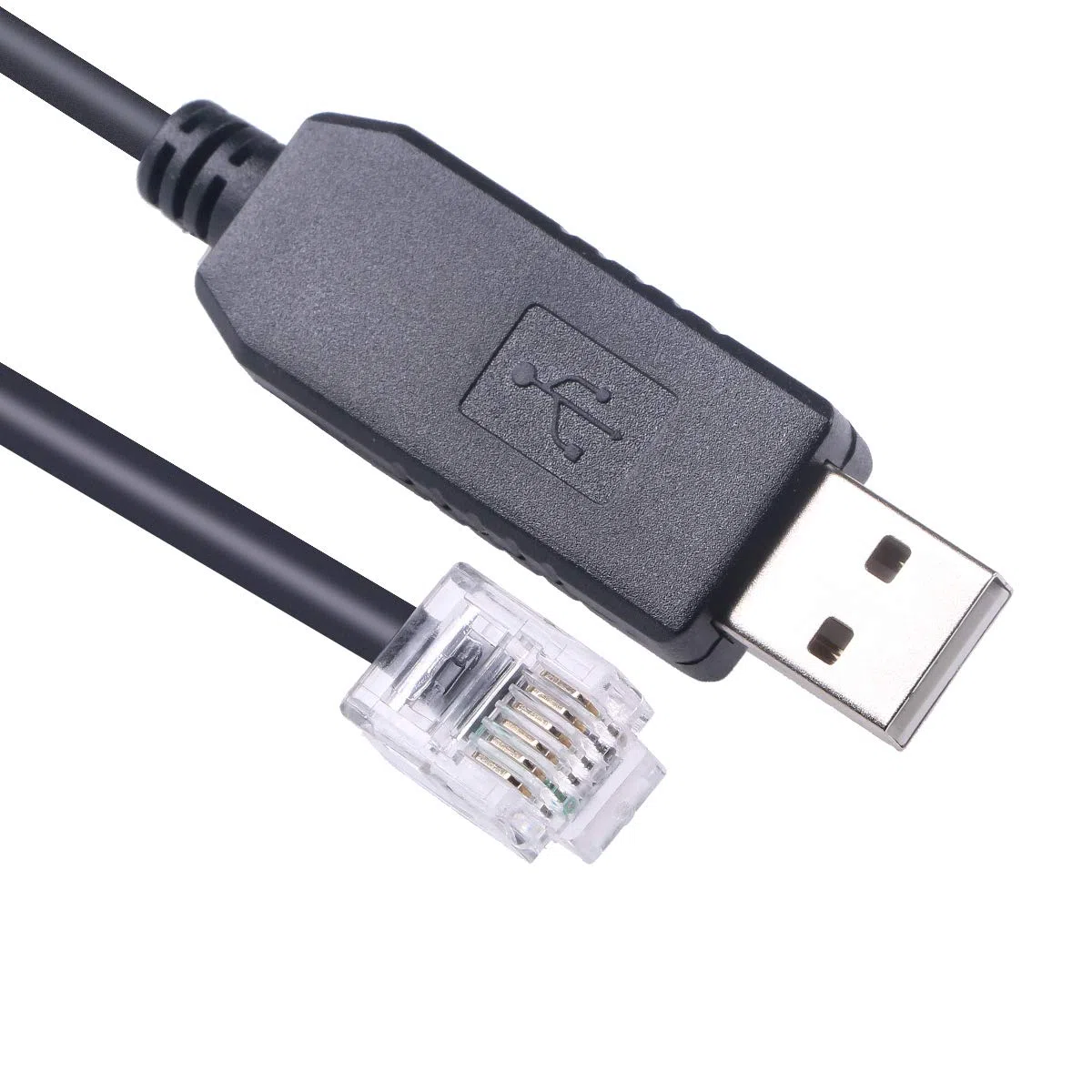 Cavo di comunicazione seriale USB a RJ11 6P4C RS232 per batteria agli ioni di litio BMS 3 m