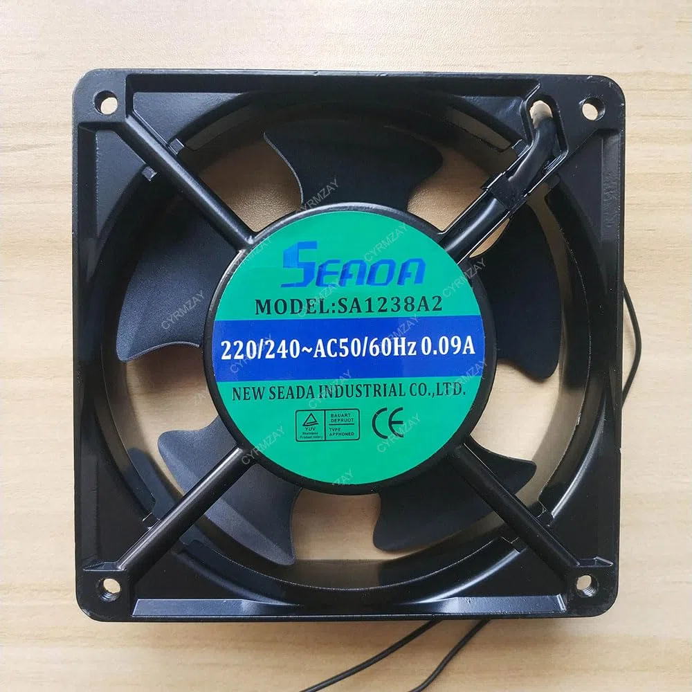 Compatible per SEADA SA1238A2 220-240V 0.09A 12CM 12038 2-Wire cooling Ventilatore