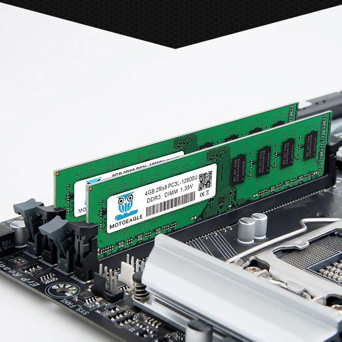 PC3L 12800U 8GB Kit (4GBx2) DDR3L 1600MHz UDIMM Ram, 4GB 2Rx8 PC3 12800U 1.35V CL11 240-Pin Memoria Desktop