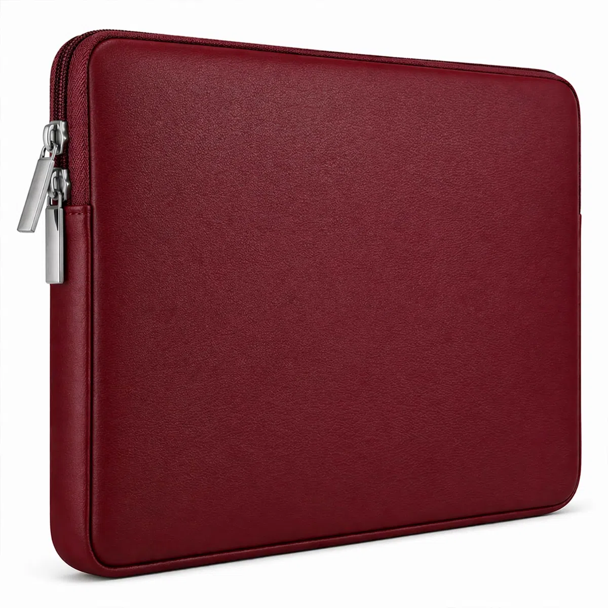 RAINYEAR Custodia morbida in pelle PU per laptop compatibile con MacBook Air 13 pollici (M5 M4 M3 M2 M1 A3449 A3240 A3113 A2681 A2338 A2337), MacBook Neo, MacBook Pro da 13,3 e 14 pollici, Rosso