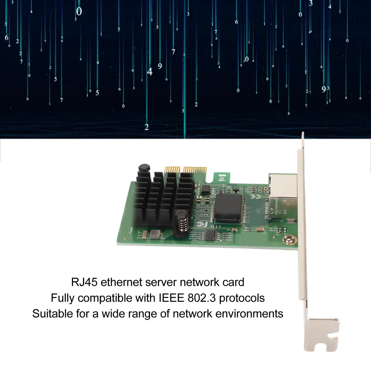 Scheda di Rete Convergente Gigabit Ethernet 2.5G, Scheda di Rete I226 T1 PCI E X1 RJ45 Port Server, Adattatore di Rete Convergente Gigabit Ethernet 10 100 1000Mbps, Plug And Play