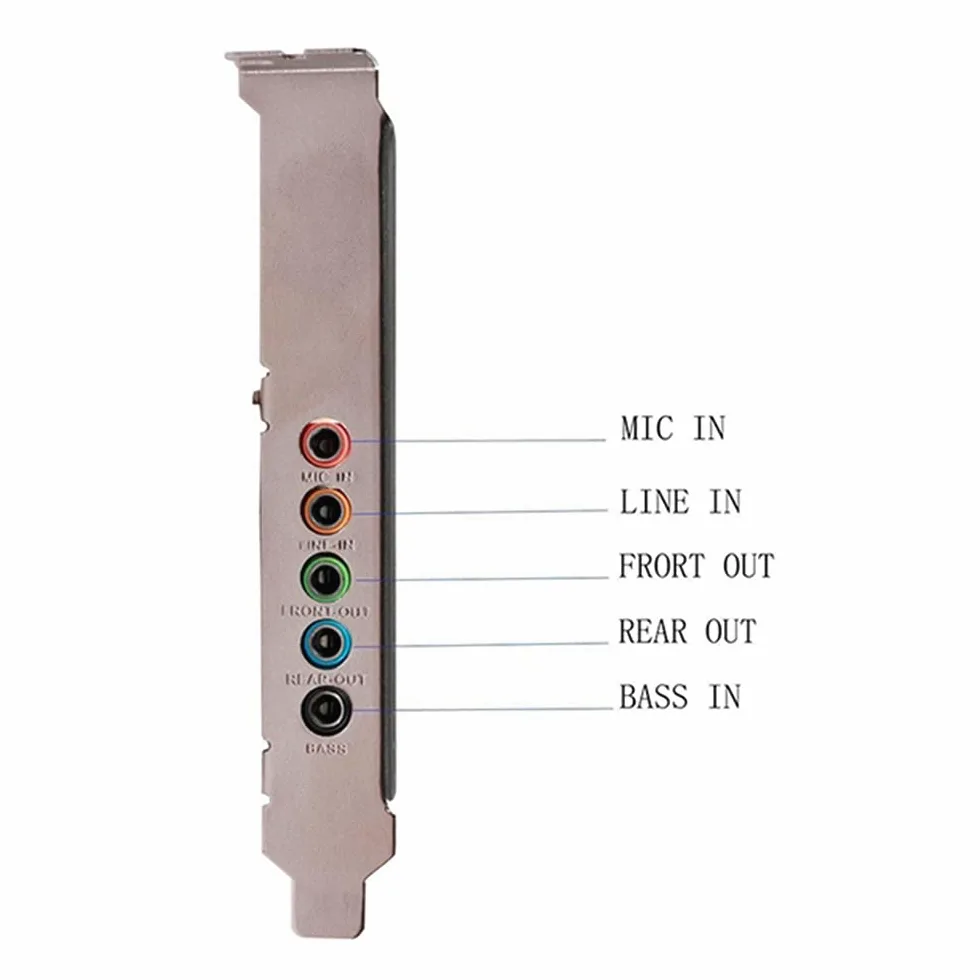 Scheda audio interna 5.1 per supporto a basso profilo, PCI-E stereo 3D, scheda audio PCI 32/64 Chip CMI8738