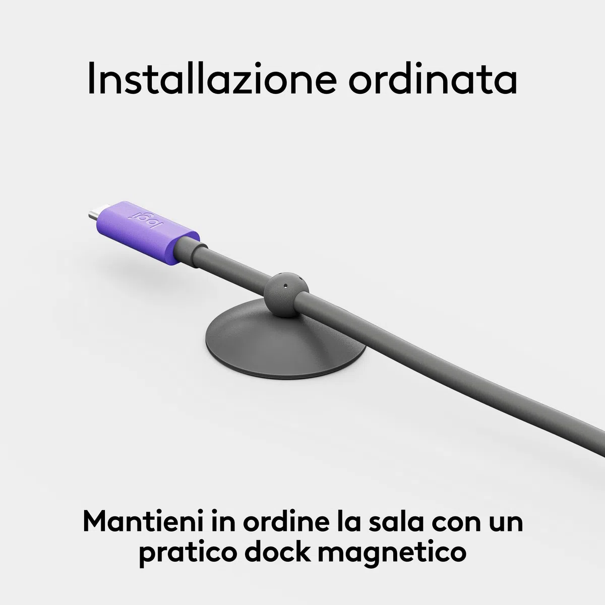 Logitech Cavo USB Active | Connessione BYOD a cavo singolo con MeetUp 2 | Accessorio videoconferenze per sale piccole - Grafite