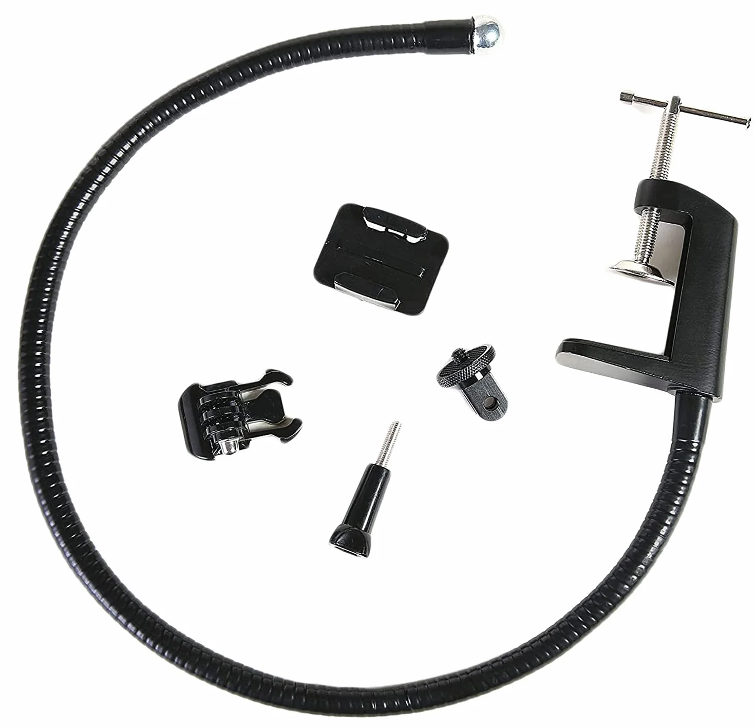 Supporto per webcam da 63,5 cm, resistente, braccio lungo, morsetto per webcam Logitech C925e, C922x, C922, C930e, C930, C920, C615, fotocamere GoPro