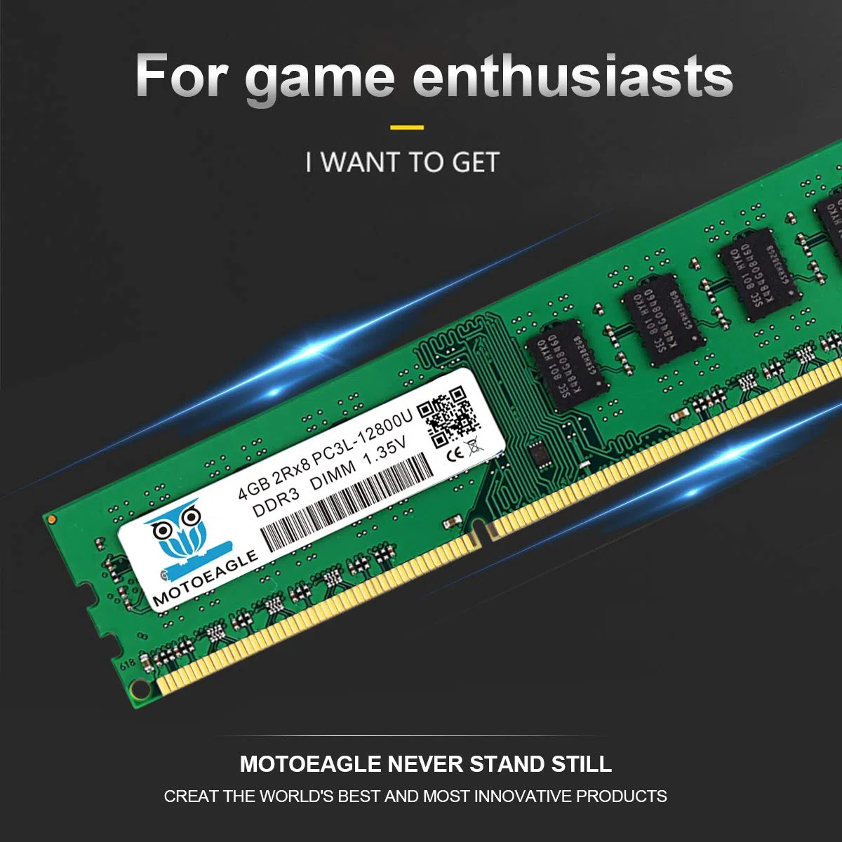 PC3L 12800U 8GB Kit (4GBx2) DDR3L 1600MHz UDIMM Ram, 4GB 2Rx8 PC3 12800U 1.35V CL11 240-Pin Memoria Desktop