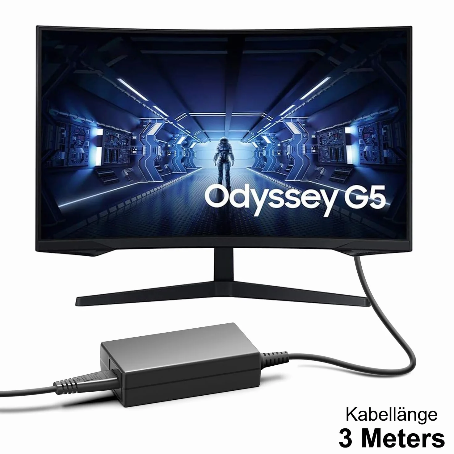HKY Alimentatore di rete da 19 V per Samsung C27H711QEU U32J590 Odyssey G5 27" 32" 34" monitor G5 G7 G3 G5A G7A G3A LC34G55TWWR S34J550WQR C27G55 C27G5555555T C327G527G5T C322227G5227G5555T G55 C