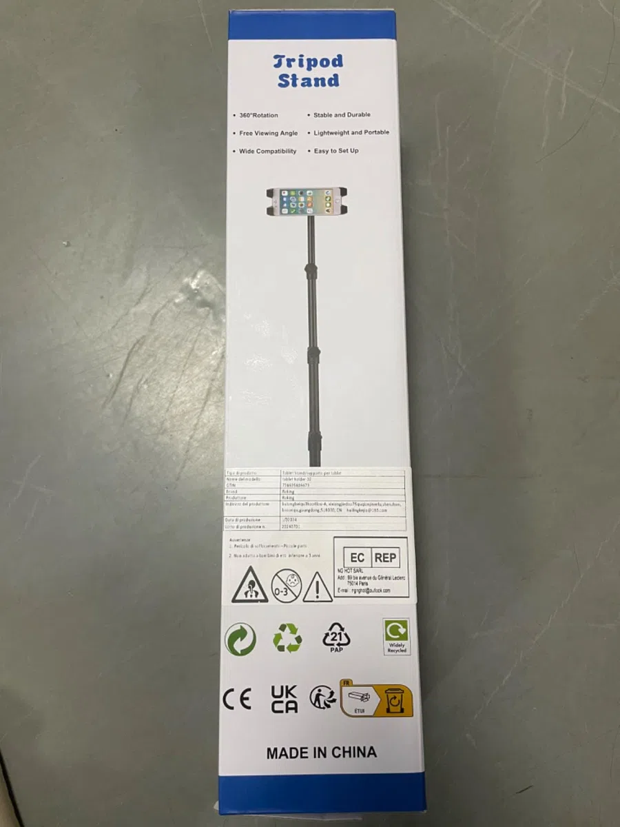 Supporto da pavimento per iPad, iPad Mini e altri tablet (5,5-12,9" pollice)