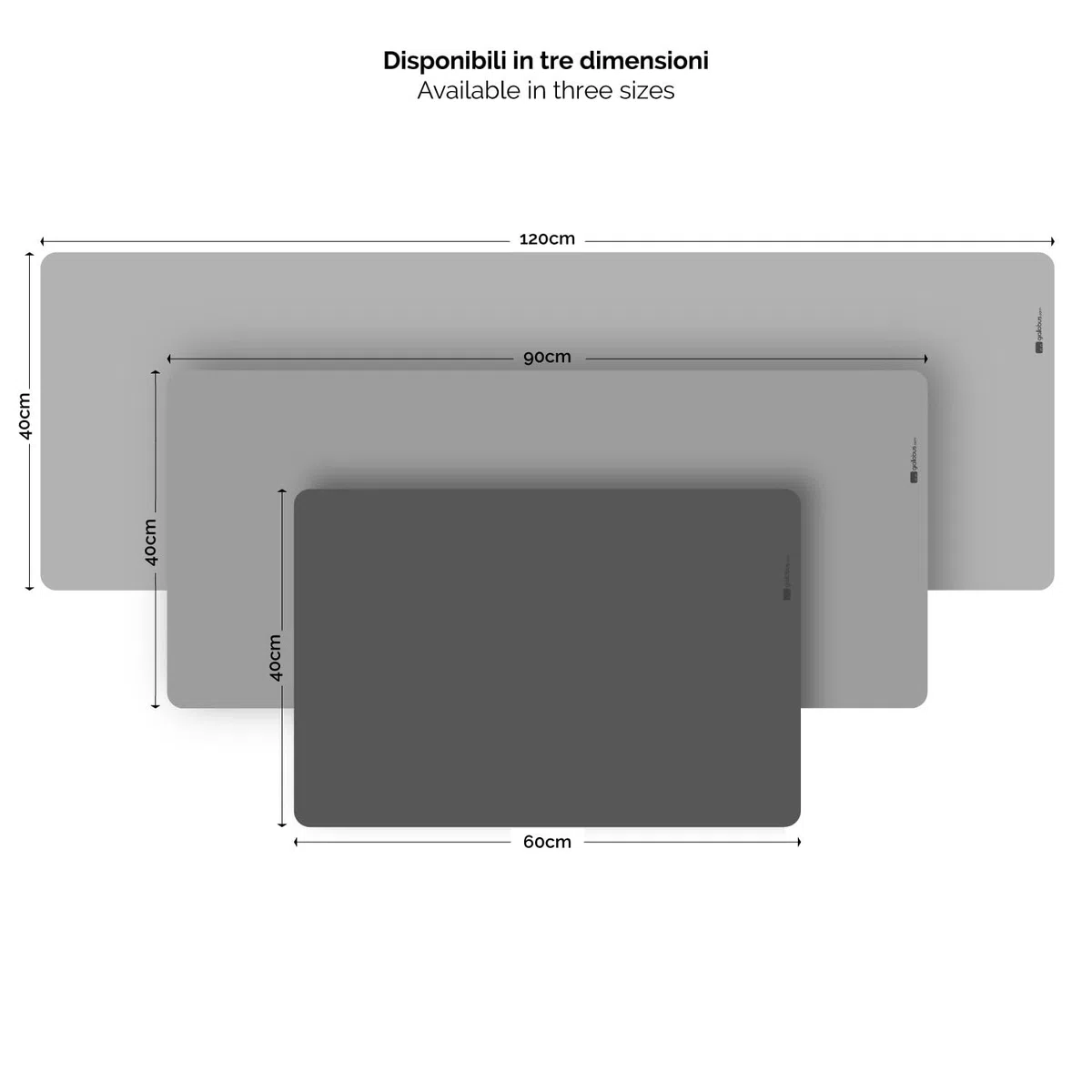 Giallobus - Tappetino scrivania - Flat - Vinile - 60L x 40l cm - 11 - Brown