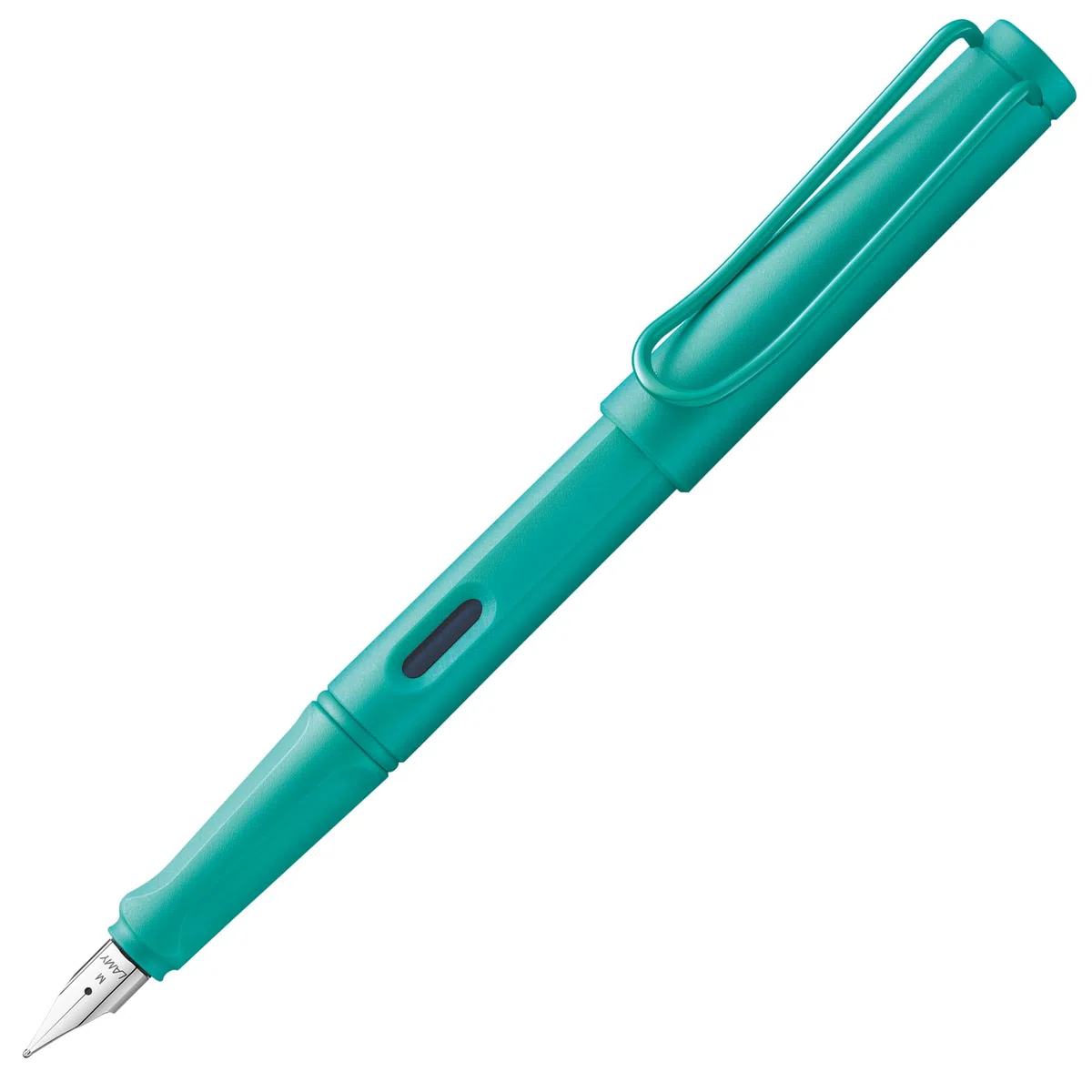 Lamy Safari aquamarine - Penna stilografica con impugnatura ergonomica e molla in acciaio lucido con tratto EF - robusta plastica ASA - cartuccia d'inchiostro T 10 blu - destrimani