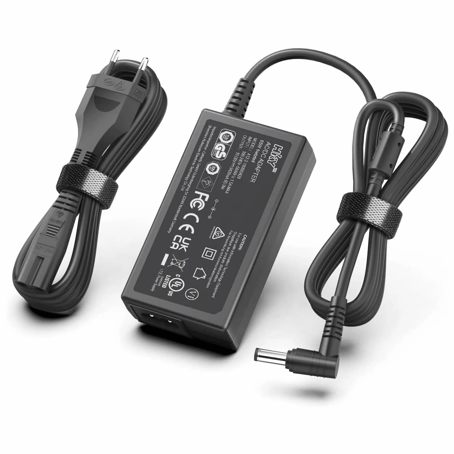 HKY Alimentatore di rete da 19 V per Samsung C27H711QEU U32J590 Odyssey G5 27" 32" 34" monitor G5 G7 G3 G5A G7A G3A LC34G55TWWR S34J550WQR C27G55 C27G5555555T C327G527G5T C322227G5227G5555T G55 C