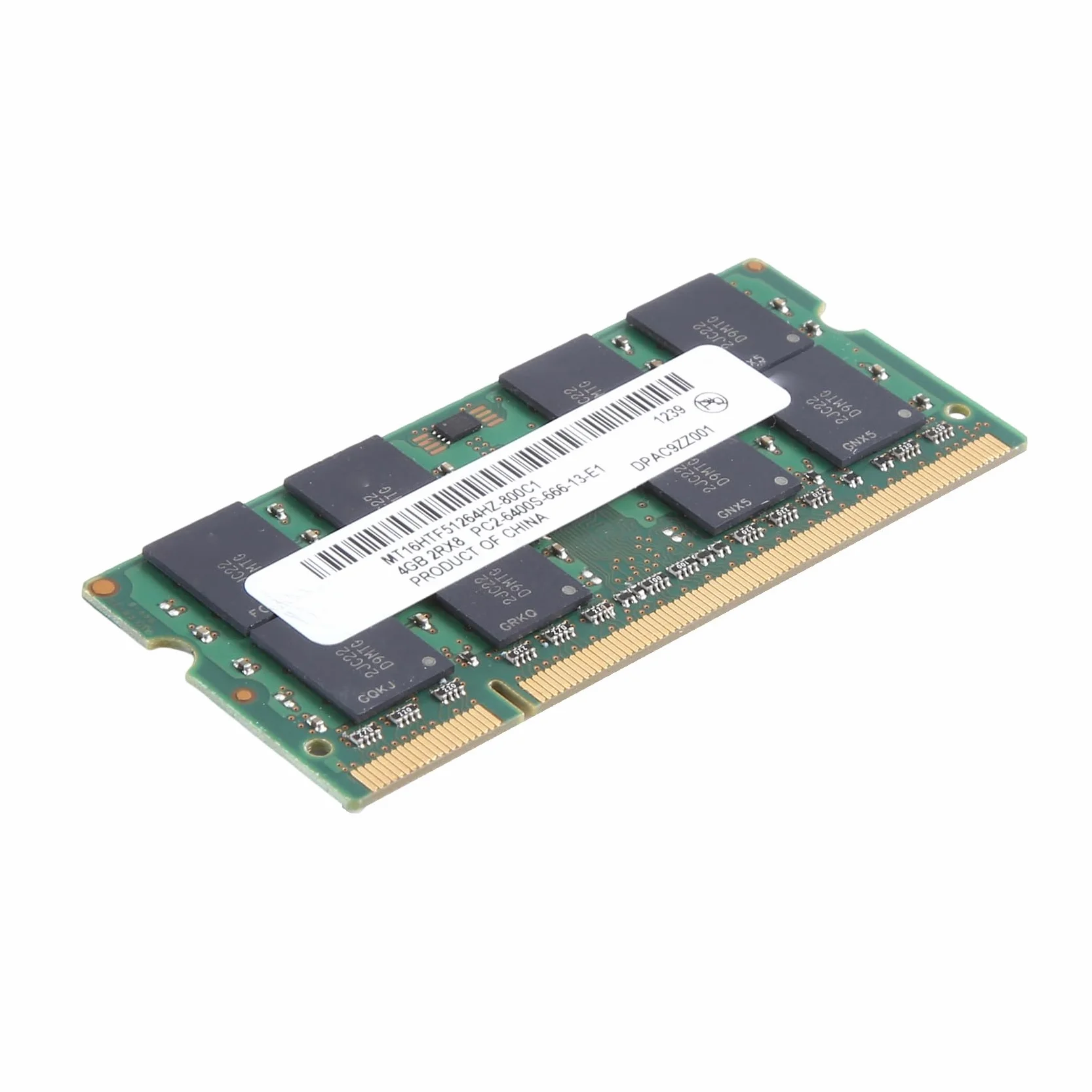 Per MT DDR2 4GB 800Mhz RAM PC2 6400S 16 chip 2RX8 1.8V 200 pin SODIMM per memoria del computer portatile Facile da installare Facile da usare
