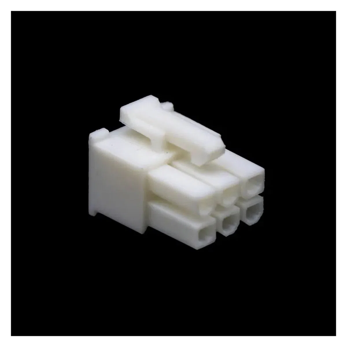 Alloggiamento del connettore maschio del cavo PCI-E/GPU/VGA da 4,2 mm 5557 6 pin nero bianco for cavo fai da te-10 pezzi(Housing with pins,1)
