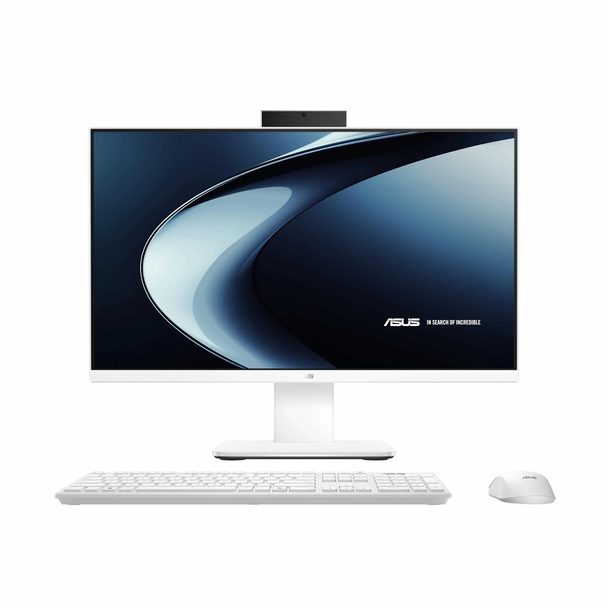 ASUS, V400 AiO V440VAK-WPC141W - Desktop All in One 23.8" Full HD (Intel Core i5-13420H, 16GB RAM, 512GB SSD, UHD Graphics, senza sistema operativo) Bianco - Tastiera QWERTY spagnola