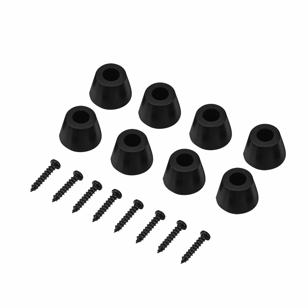 fosa 8 pezzi 30x20mm piedini in gomma supporto antivibrante base con viti per altoparlante HiFi, amplificatore, subwoofer per auto