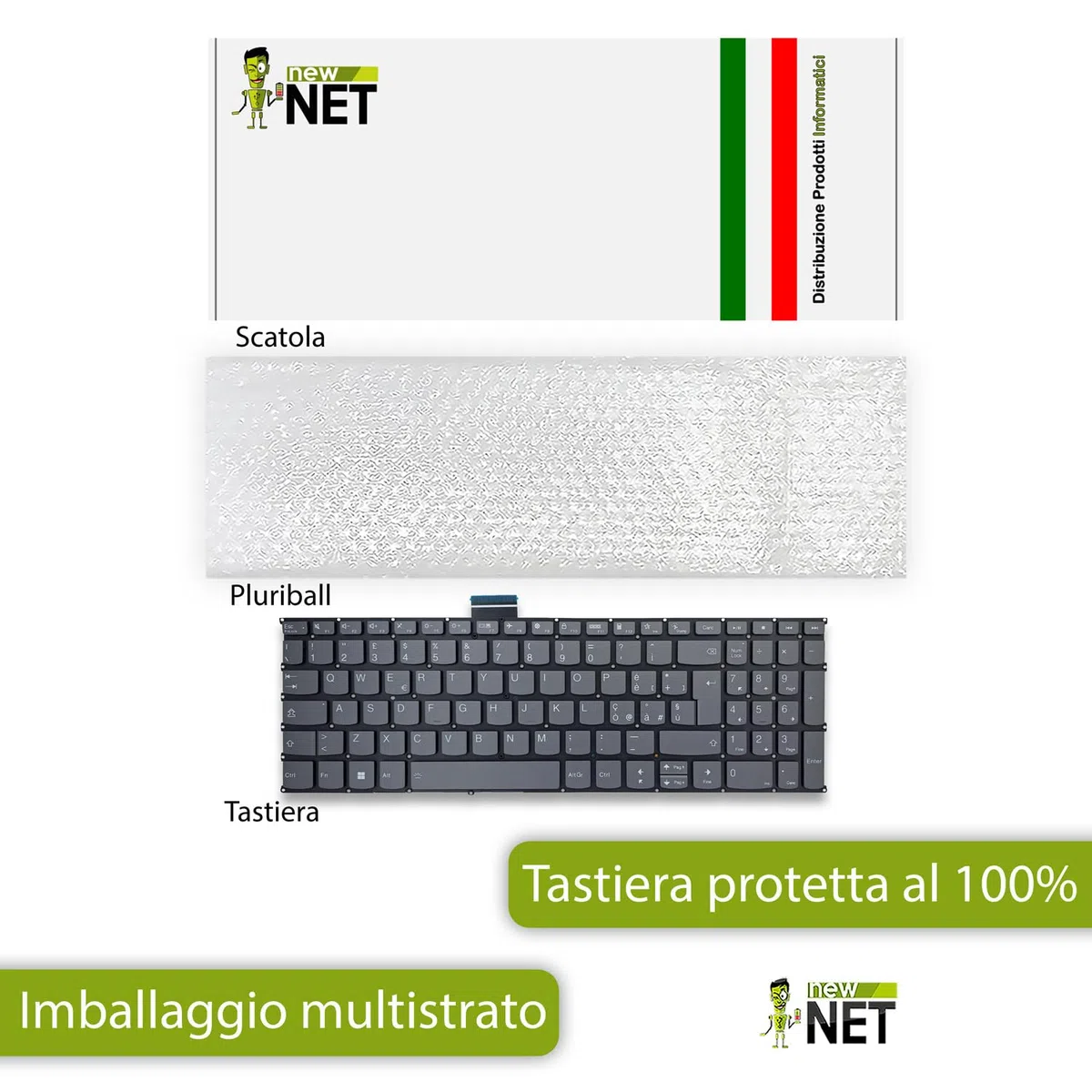 Tastiera Compatibile con Lenovo ThinkBook 15 G2 Are 20VG 15 G2 ITL 20VE Retroilluminata Layout ITA