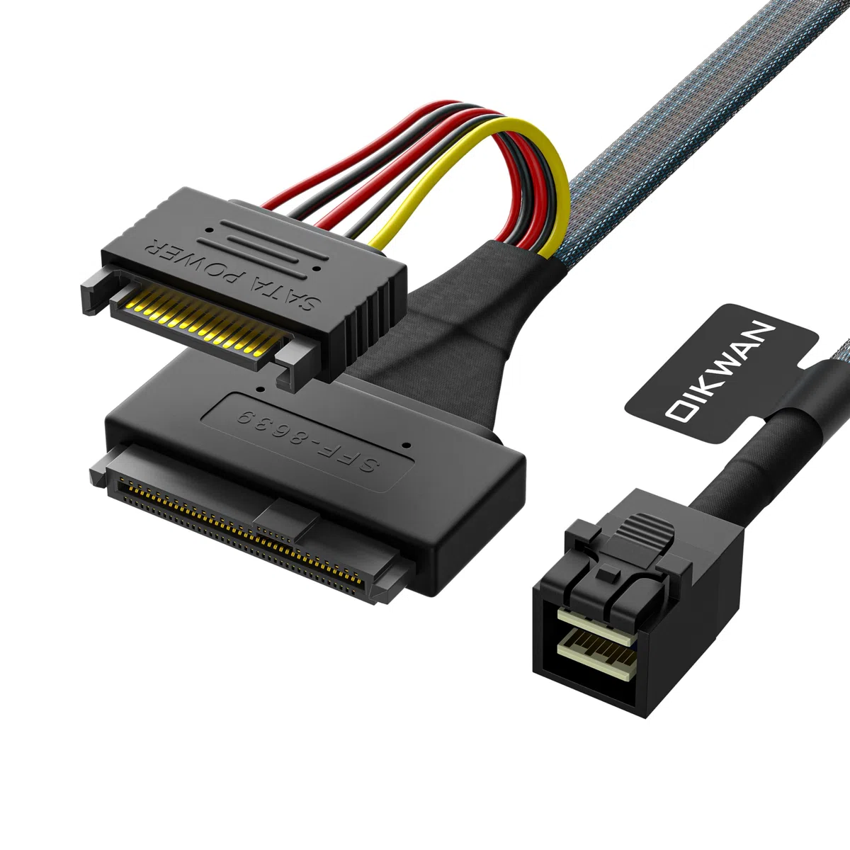 Cavo SSD NVMe HD Mini-SAS (SFF-8643) a U.2 (SFF-8639) 6 piedi..