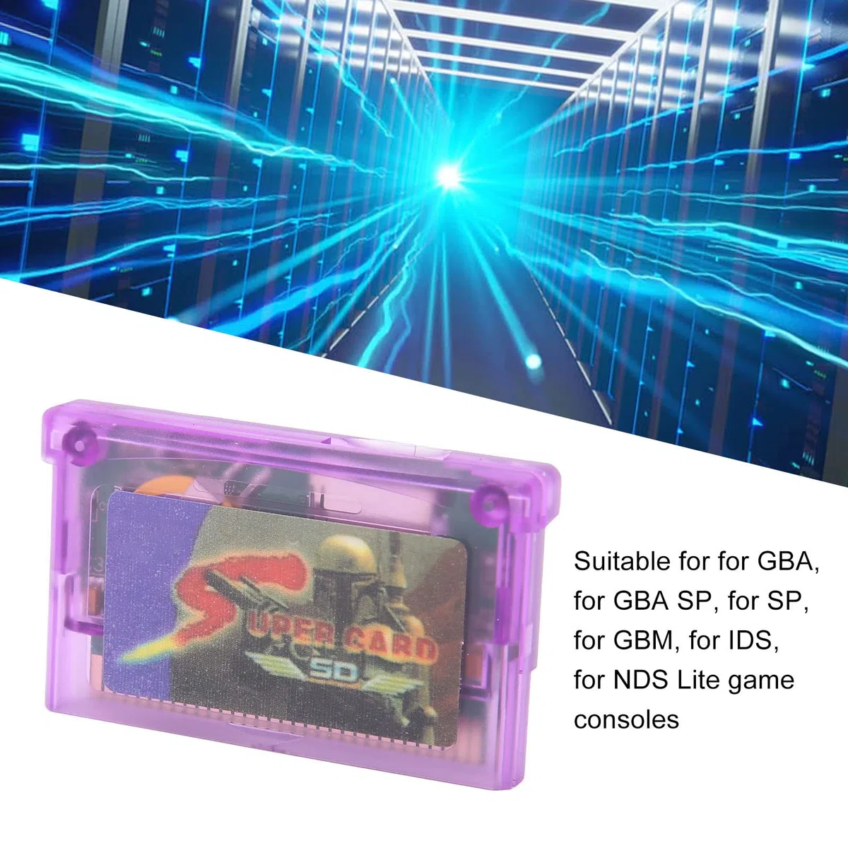 Scheda di Memoria per Videogiochi per Console di Gioco GBA GBA SP SP GBM IDS NDS Lite, Flashcard per Giochi di Carte Masterizzate, Mini Scheda Supporta Fat per Giochi