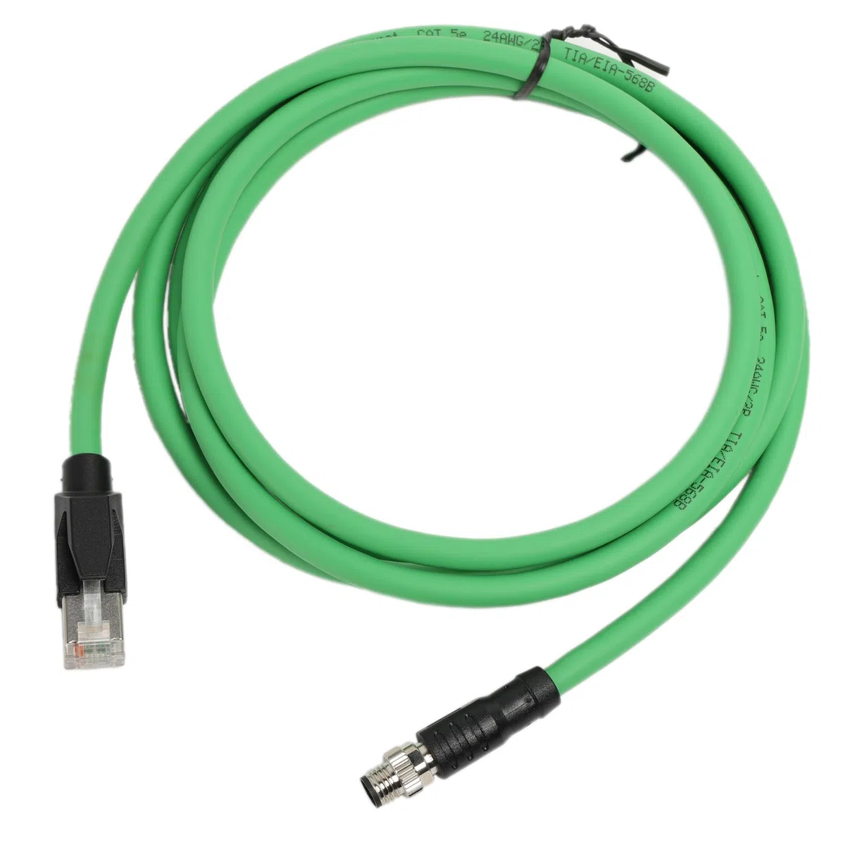 HangTon Cavo di rete M8 a 4 pin, codificato da A a RJ45, per sensore attuatore Beckhoff, EtherCAT EtherNet Profinet, controllo automazione industriale, Cat5e PUR schermato, 2 m