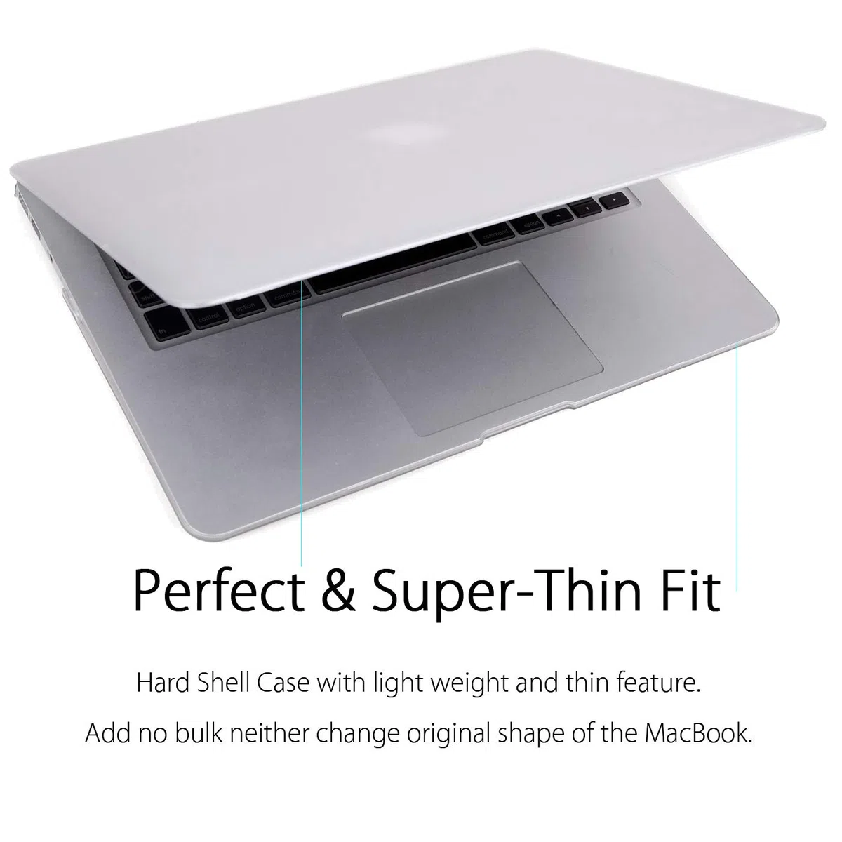UESWILL UES01F11A1-04n - Cover rigida liscia opaca compatibile con MacBook Air 11" modello A1370/A1465 con panno in microfibra trasparente
