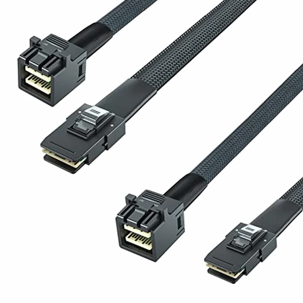 Cavo Interno Mini SAS HD SFF-8643 a Mini SAS SFF-8087 0.5-Metro, 2 Pack