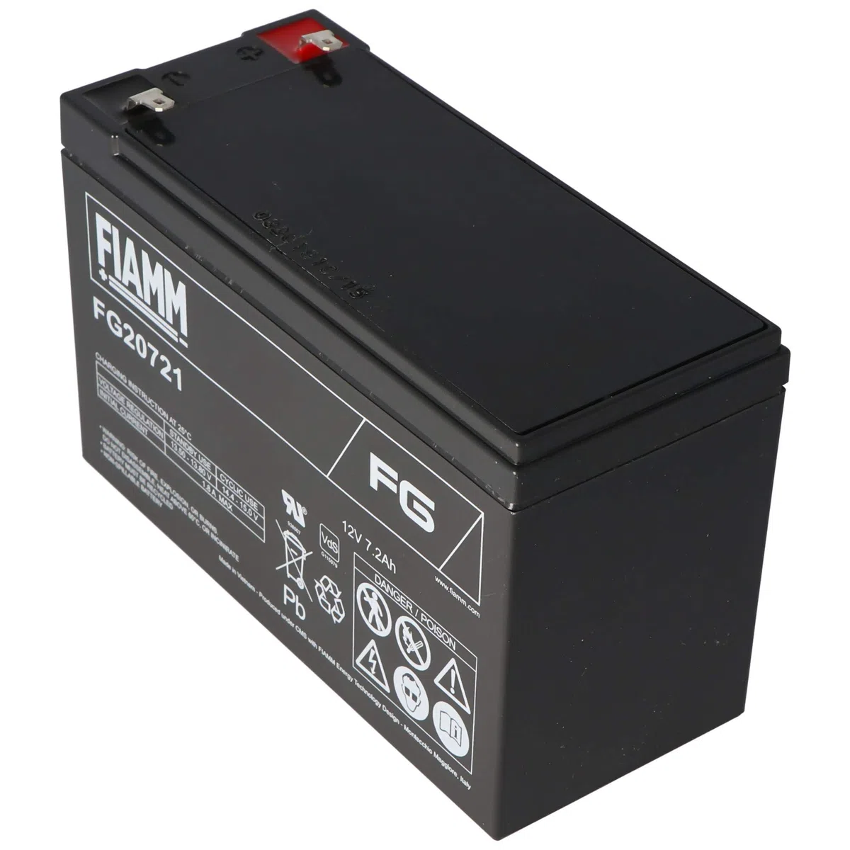 Batteria al Piombo 12V 7.2A Ricaricabile Senza Manutenzione Scarica fino a 20 Ore per Sistemi di Allarme Apparecchiature di Comunicazione Sistemi di Sicurezza by Dimensione Elettronica S.R.L.