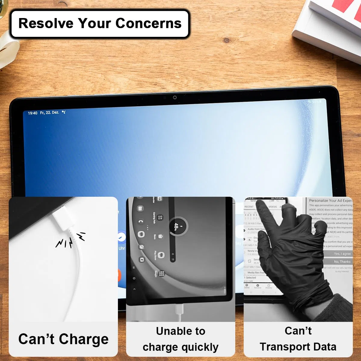 Connettore Dock di Ricarica Ricambio per Galaxy S24 5G SM-S921B da 6,2 Pollici 2024, Scheda di Ricarica Rapida USB Type C di Ricambio con Adesivo Impermeabile e Strumenti di Riparazione