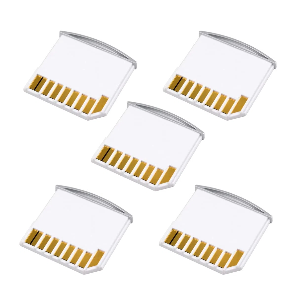 chenyang Micro SD TF to SD Card Kit Mini Adaptor for Extra Storage Mac Air/Pro/Retina White