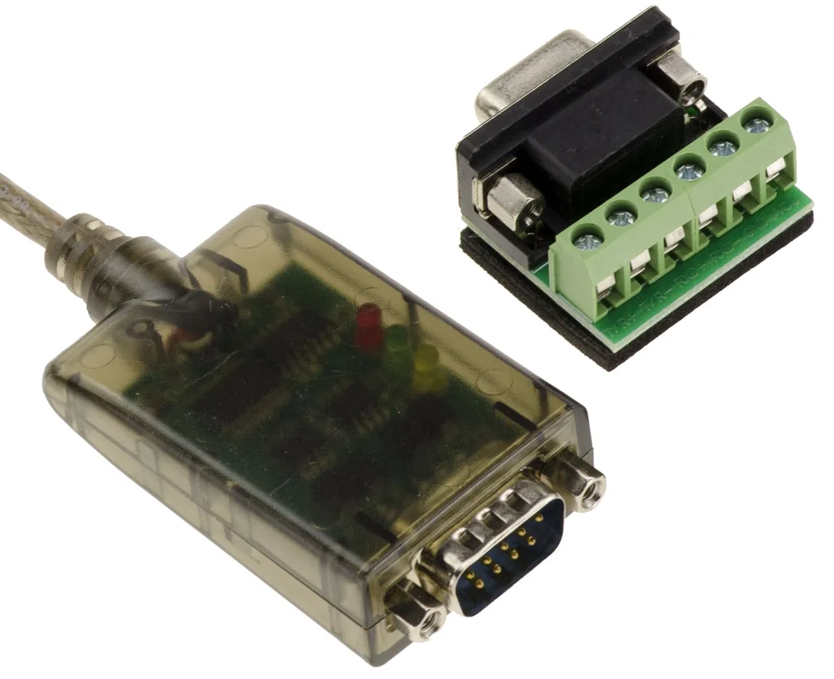 KALEA-INFORMATIQUE Convertitore da USB a RS-422 RS-485 con chipset FTDI FT232. Montaggio da filo a filo o con spina DB9