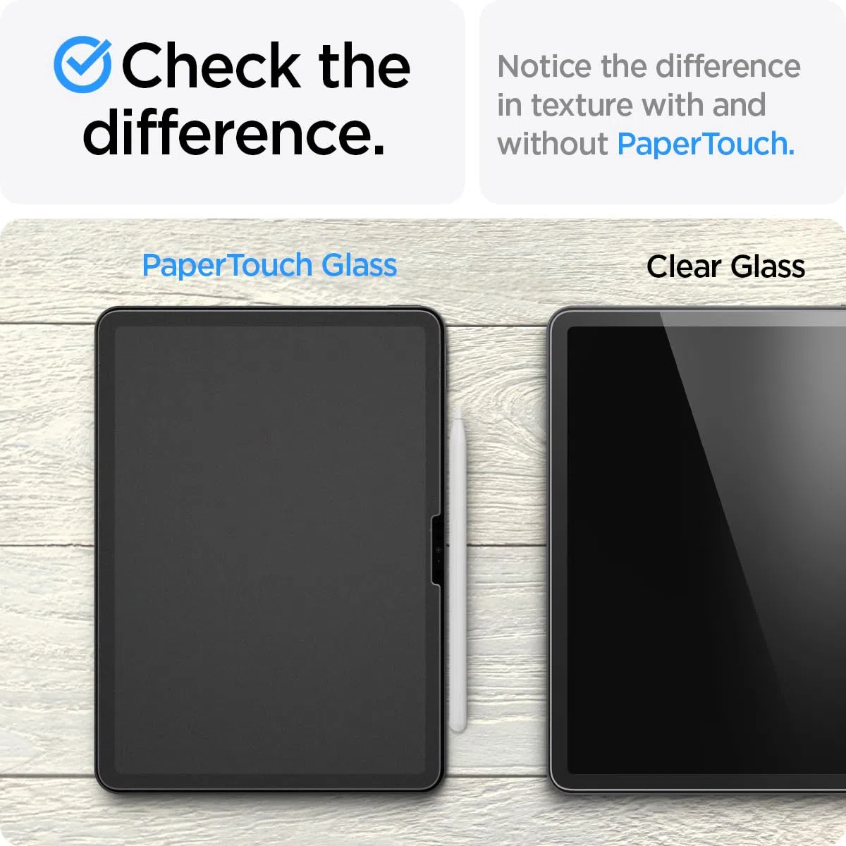 Spigen PaperTouch EZ Fit Vetro Temperato compatibile con iPad Air 11 pollici M4, M3, M2 (2026/2025/2024), Sensazione di Carta, Alta Reattività, Durezza 9H Pellicola prottetiva