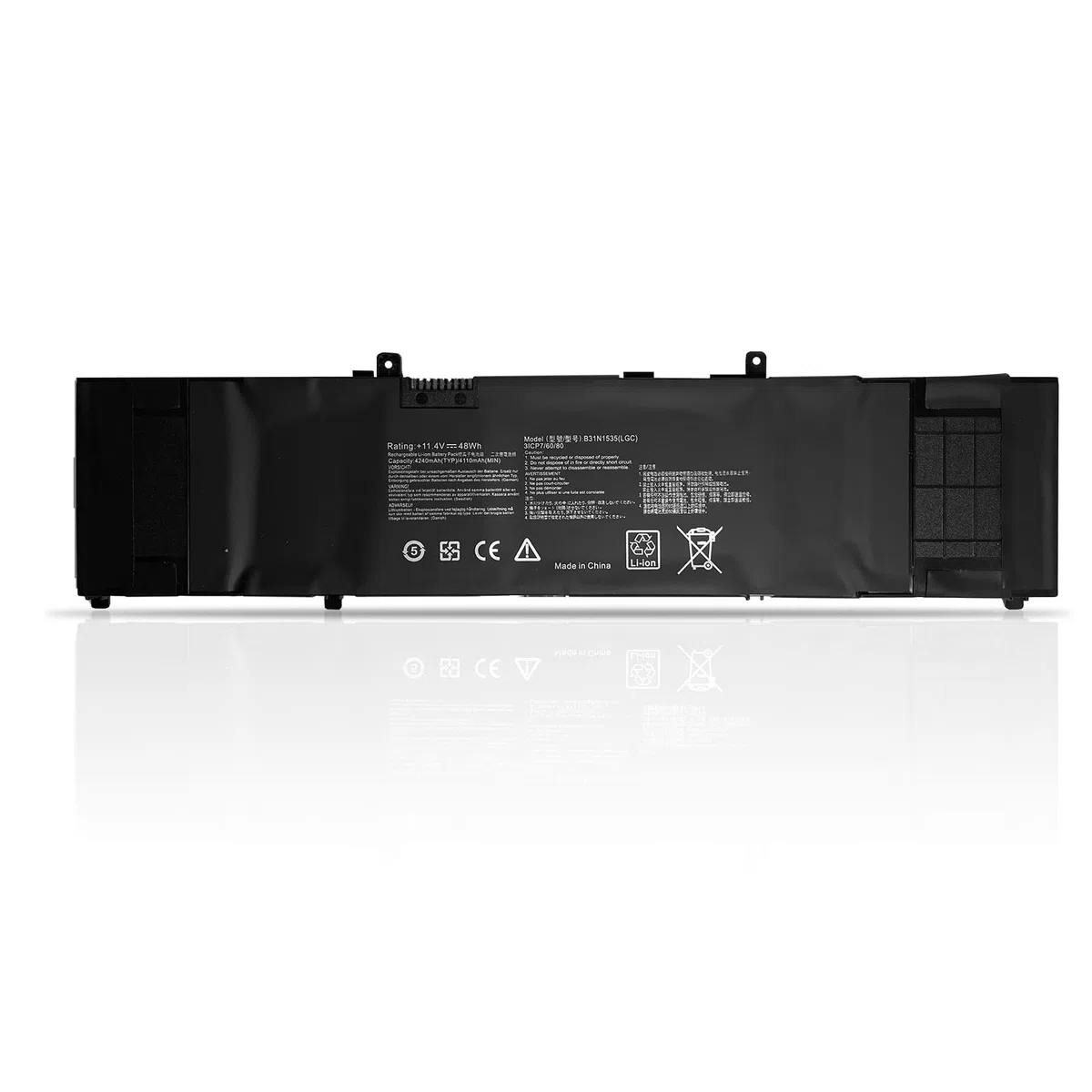 B31N1535 3ICP7/60/80 0B200-02020000 Sostituzione della batteria del laptop per Asus ZenBook UX310 UX310UA UX310UQ UX310UF UX410 UX410UA UX3410UA UX410UQ U4000U U400UQ UX410UF RX310U FB097T(11.4V 48Wh)