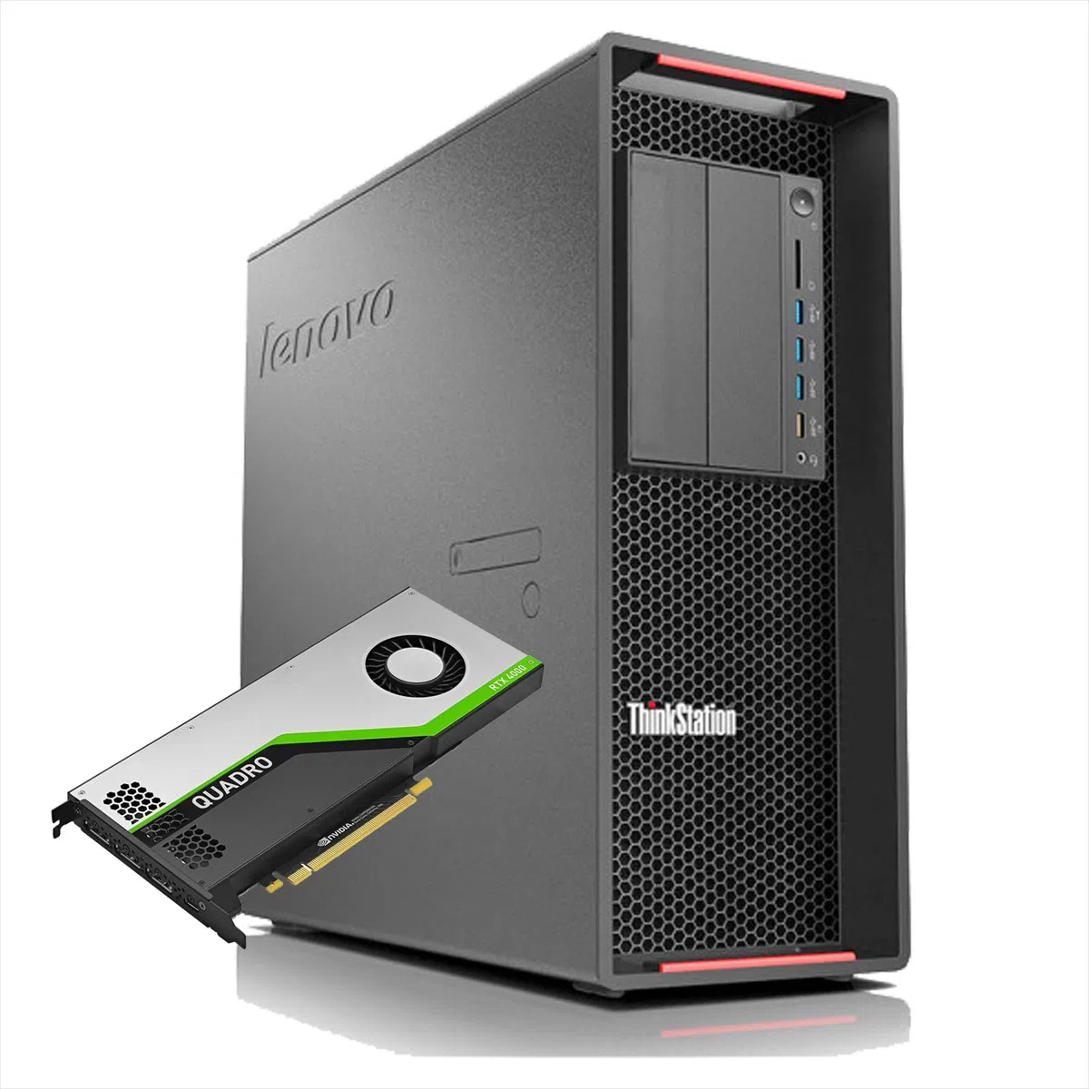 Lenovo Thinkstation P720 Tower Pc Computer Workstation Business Server, Xeon Silver 4210, Ram 16gb, Ssd 512gb, Nvidia RTX 4000 8gb, Win 11 Pro + Libre Office (Ricondizionato)