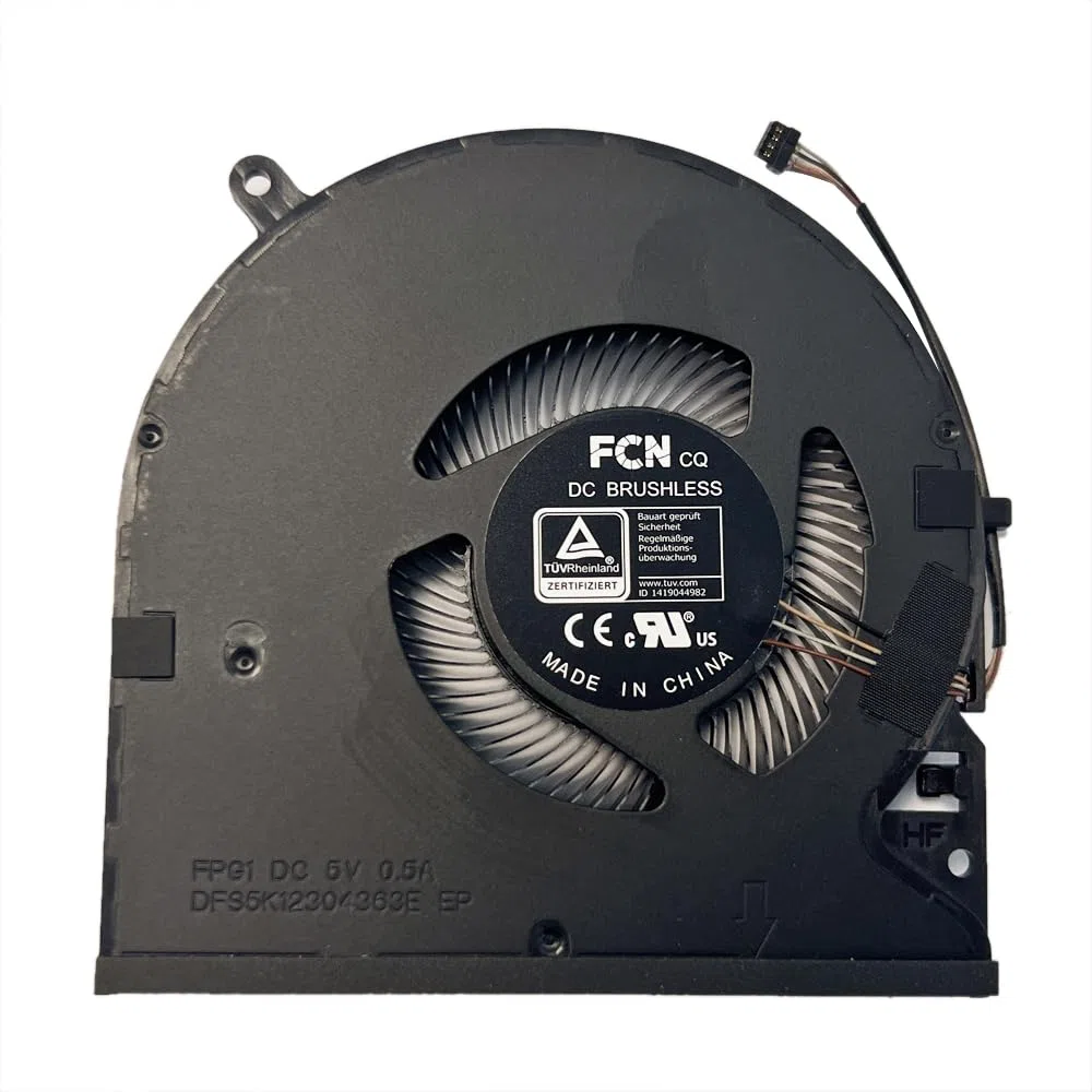 Gintai Ventola di Ricambio per Ventola di Raffreddamento CPU per Razer Blade 15 Advanced RZ09-0409 2021 RZ09-0421 2022 FPG1 DC 5V 0.5A DFS5K12304363E
