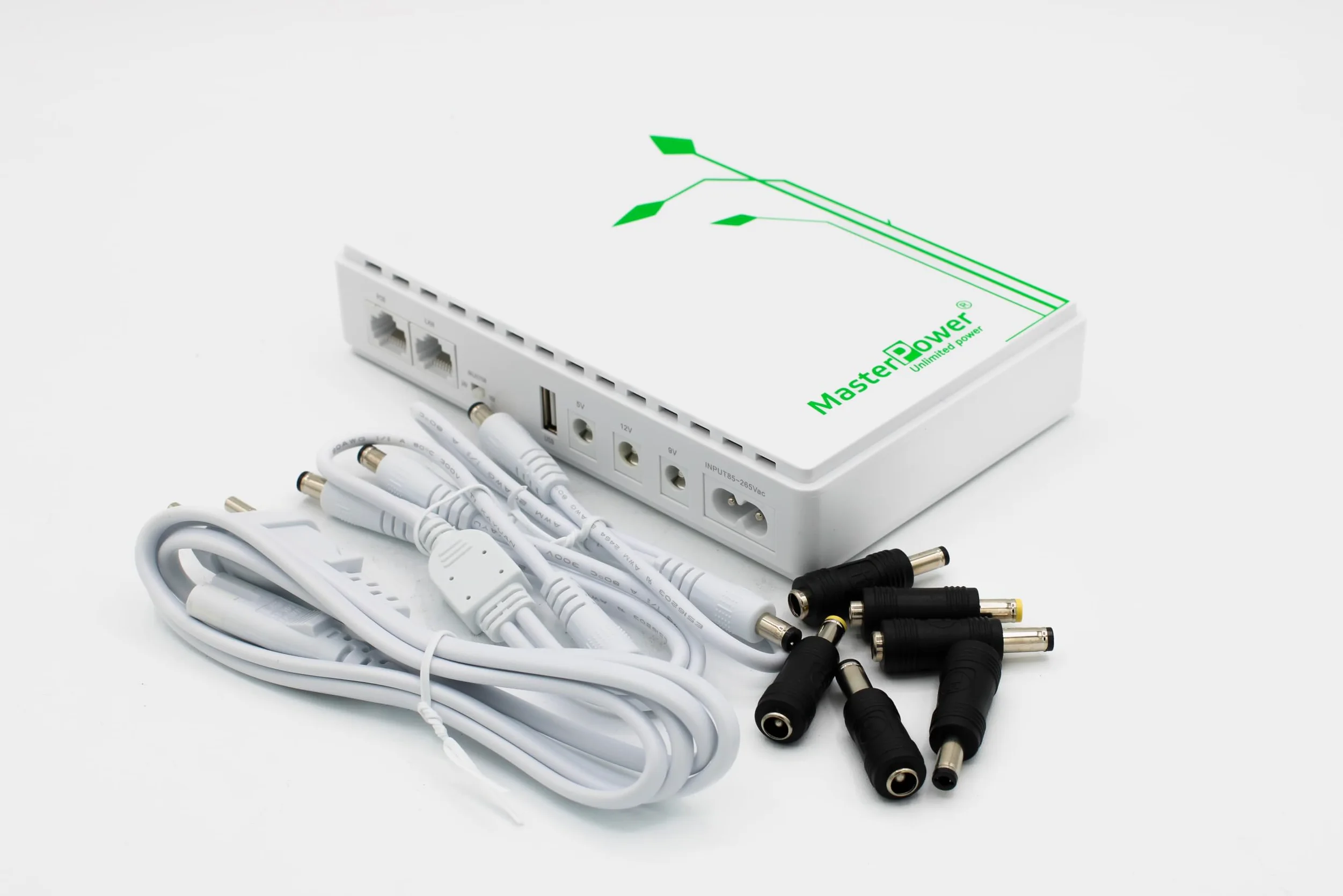 Master U-Power Mini UPS 7.4V 4000mAh 36W – Gruppo di Continuità per WiFi, Router, Modem e Telecamere IP – Ingresso AC, Uscite USB/DC/PoE 5V 9V 12V 15V 24V