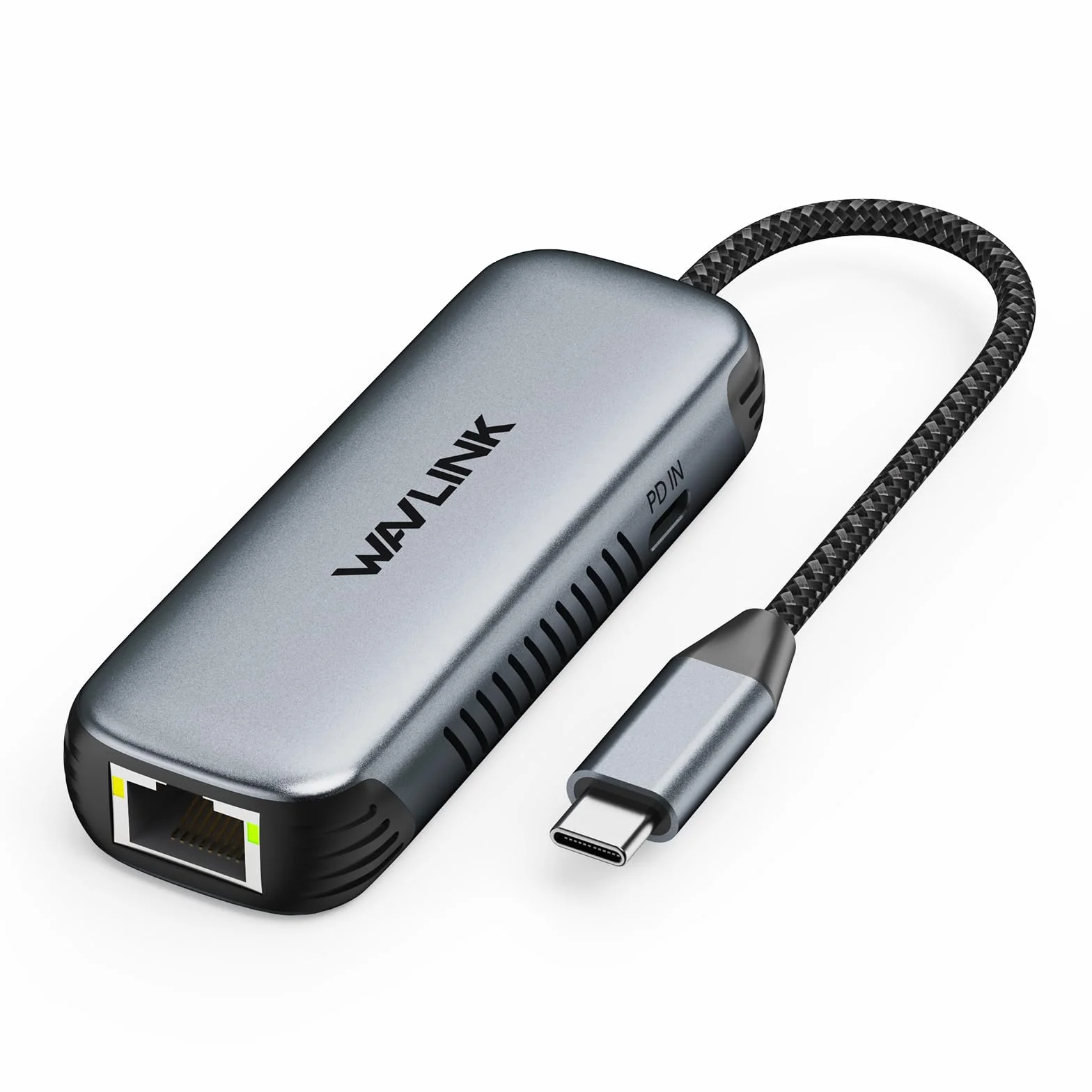 WAVLINK Adattatore USB C a Ethernet 5Gbps con PD 95W | Senza Driver | Compatibile PC, Mac, Linux (Windows 10/11, macOS 11+) | Scocca Alluminio | Rete Cablata