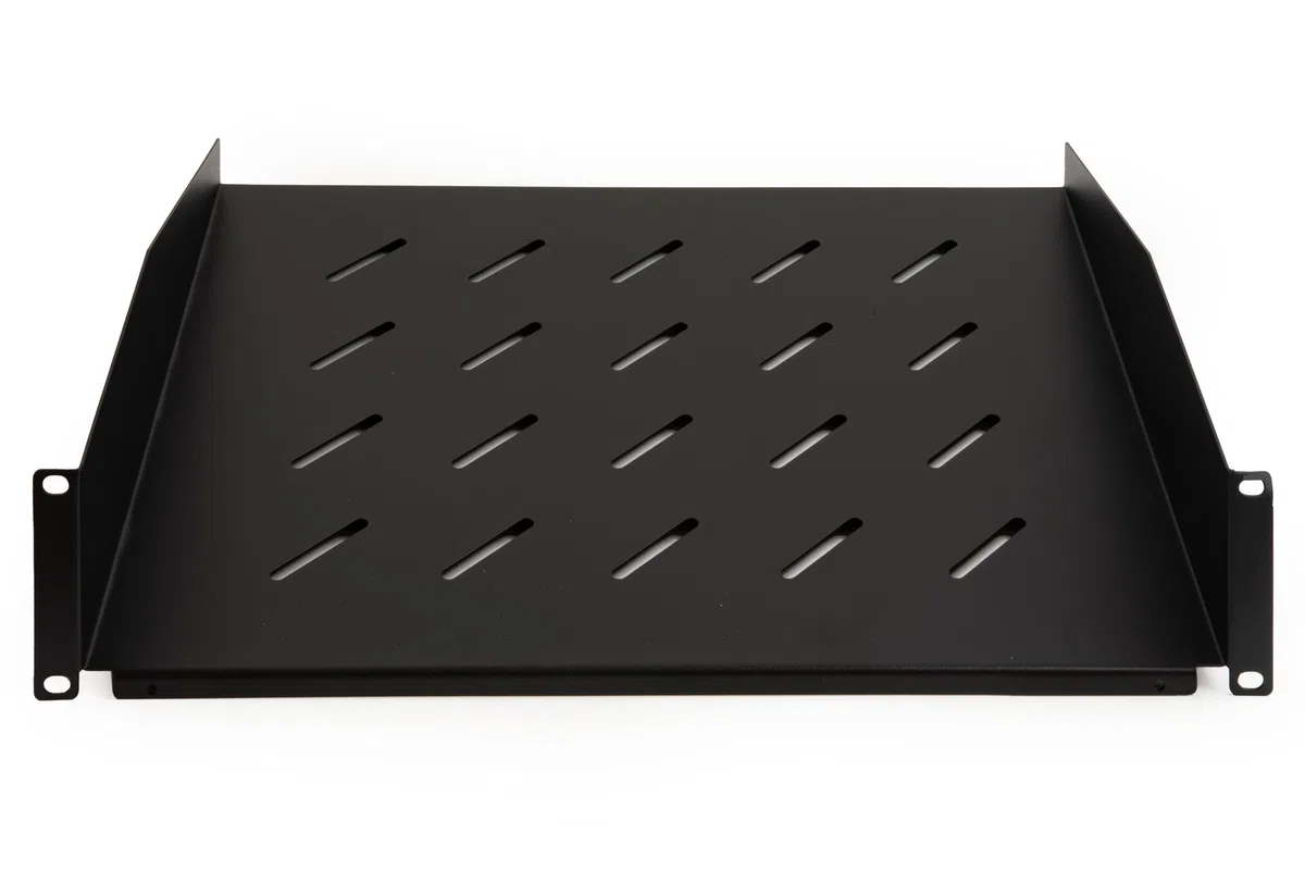 LINK LKRIP350N2U Ripiano per Armadio 19" 2U Profondità 350 mm, Nero