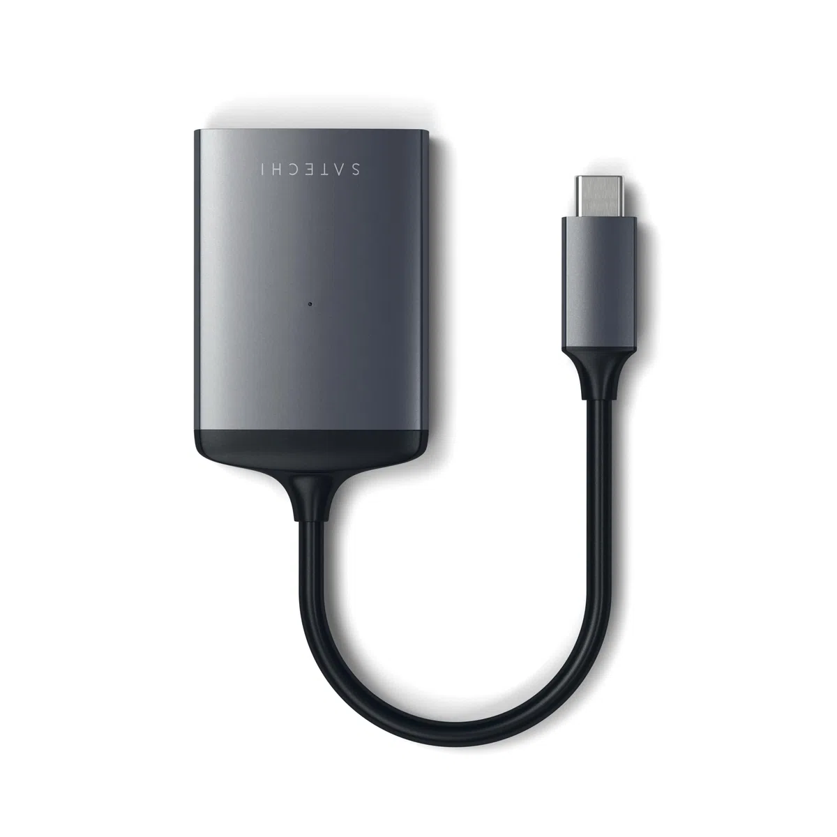 SATECHI Lettore di Schede Micro SD e SD UHS II in Alluminio USB C per MacBook Air e Pro, Laptop, PC, Tablet, iPad – Grigio Siderale