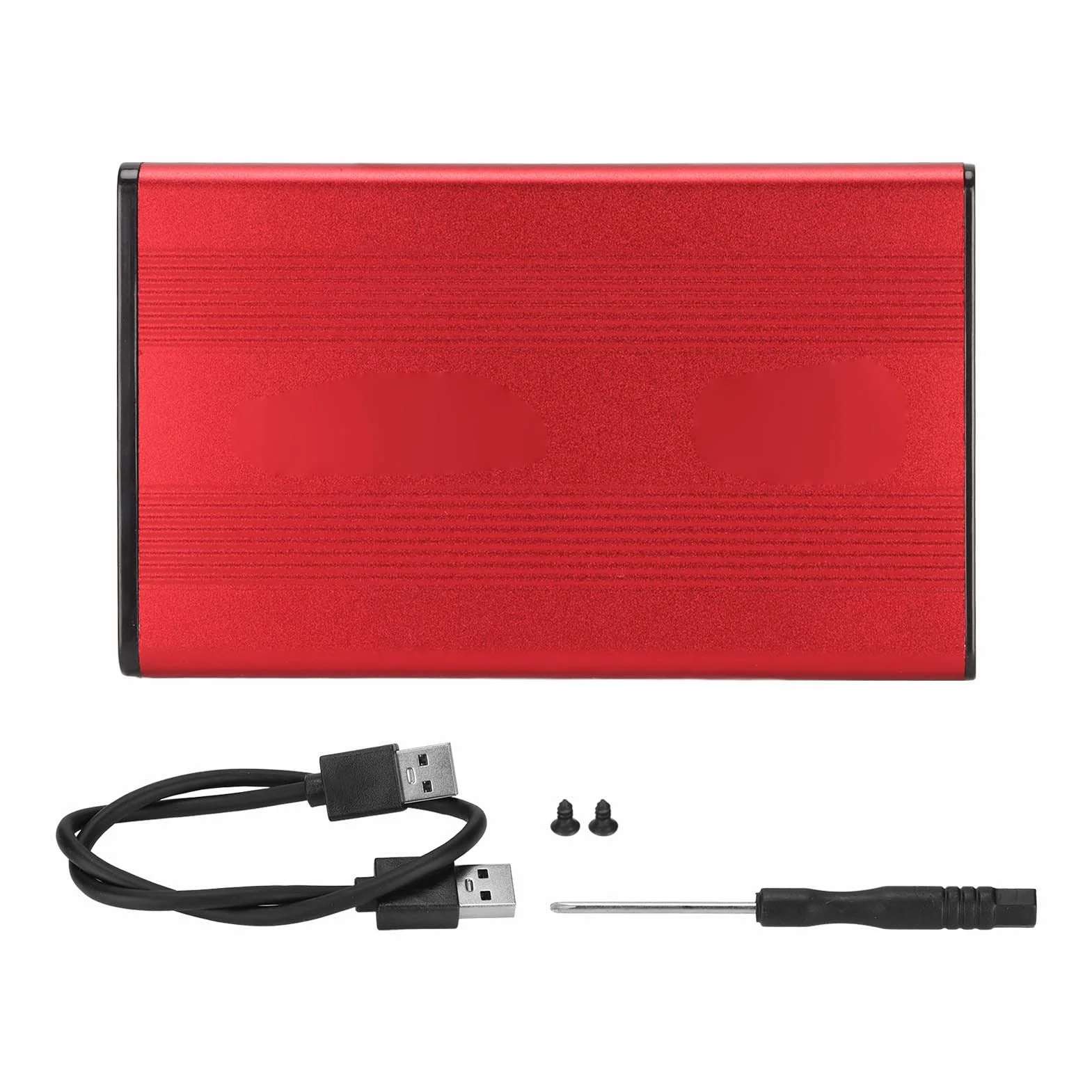 Disco Rigido Esterno, Disco Rigido Portatile Resaggio SSD Esterno HDD 2,5 Pollici da 5 Gbps 2 TB Custodia a Disco Rigido Antim Statico con Interfaccia USB3.0 per (BLACK) (SILVER) (BLUE) (rosso)