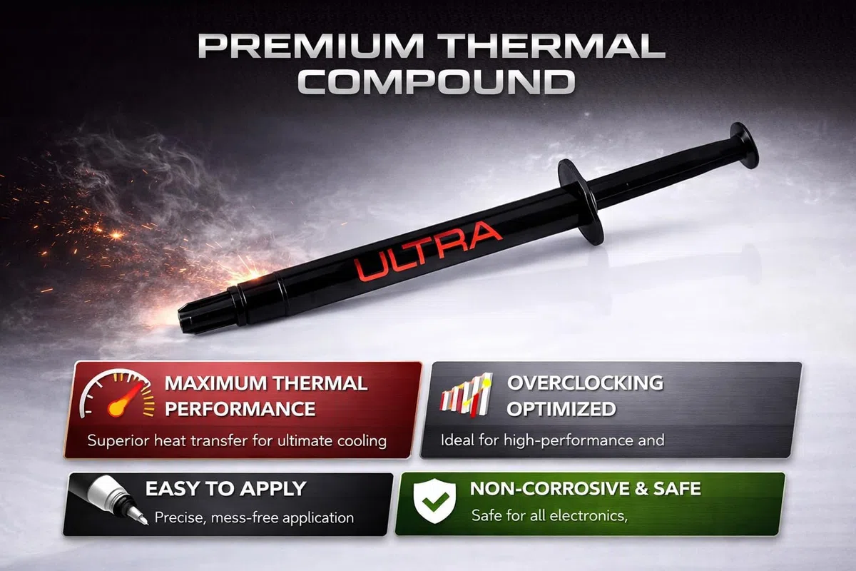 METALLIQ Performance Bundle 1 g di metallo liquido e 3 g di pasta termica ultra per CPU GPU PS5 Gaming & Service Set