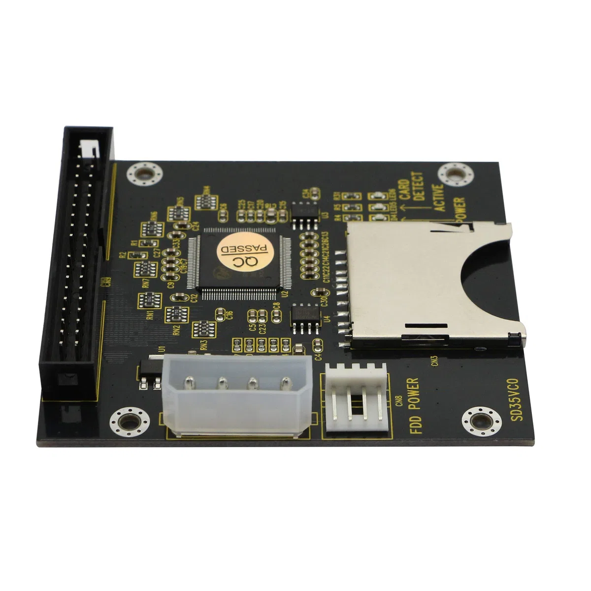 GINTOOYUN Adattatore da SD SDHC SDXC MMC a 3,5 pollici 40 pin maschio IDE scheda di memoria SD a IDE Hard Disk Drive adattatore