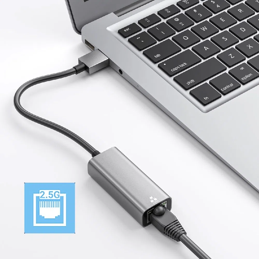 cablecc Cavo adattatore RJ45 2.5Gbps 2500Mbps a USB 3.0 GBE 1000Mbps Gigabit Ethernet LAN cavo adattatore per scheda madre desktop
