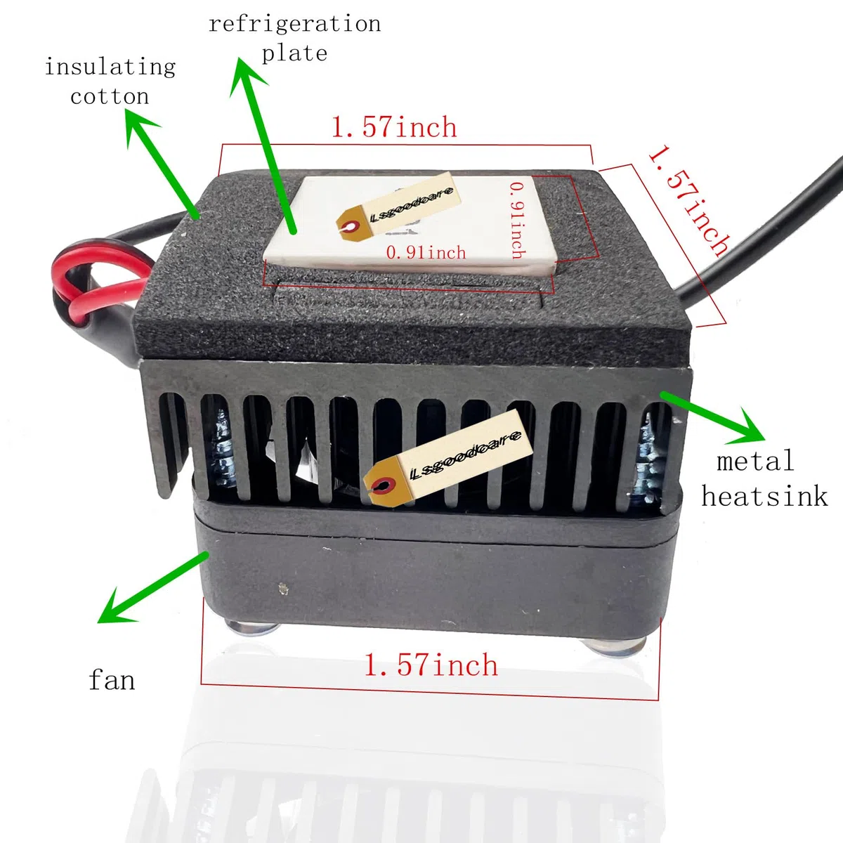 Lsgoodcare Kit Peltier Cooler FAI DA TE per Telefono e Tablet PC - Sistema di Raffreddamento Termoelettrico USB 5V con Dissipatore e Modulo Semiconduttore