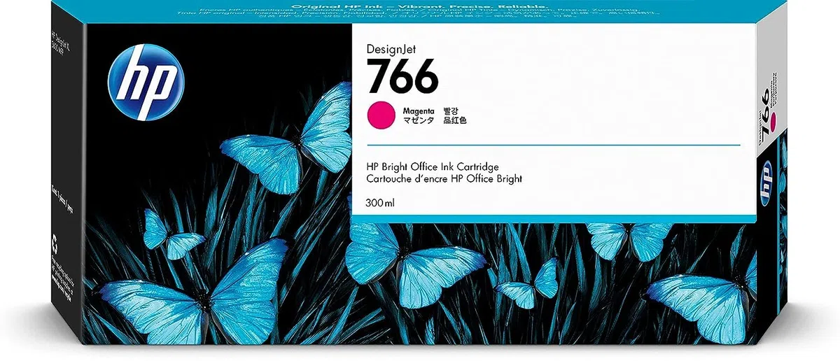 HP 766 cartucho de tinta 1 Original Rendimiento estándar Magenta