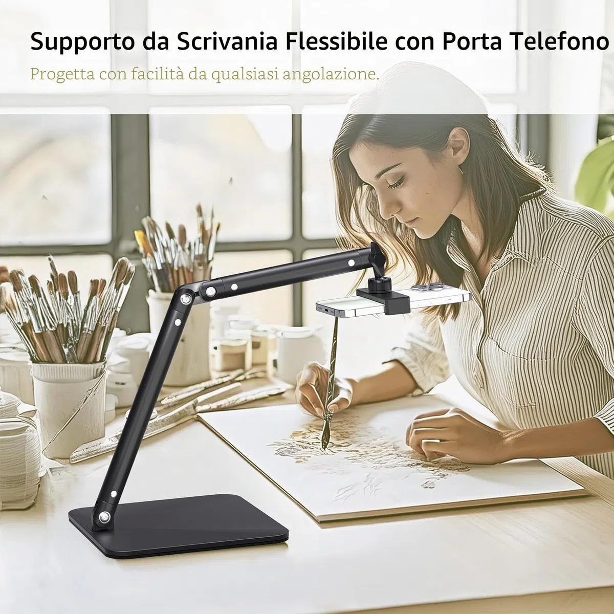 Webcam Supporto per fotocamera Supporto per telefono Robusto supporto da tavolo per webcam C922 C930e C920S C920 C615 C960 C920x BRIO 4K Supporto per telefono