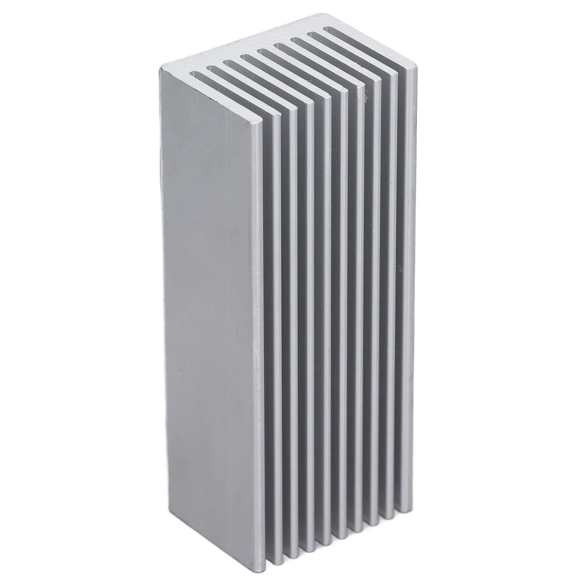 Dissipatore di calore in alluminio 100x40x30 mm, ampia superficie, anticorrosione per schede elettroniche (senza adesivo)