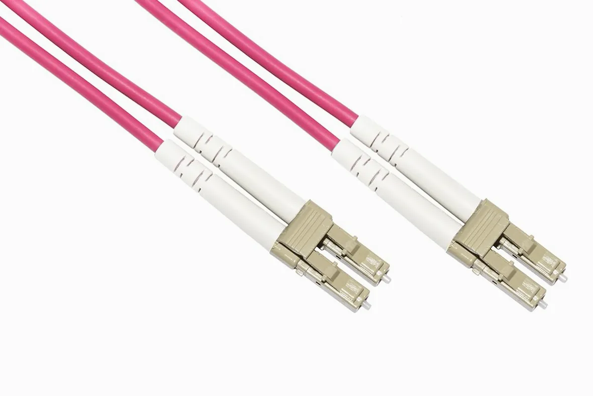 LINK LKLCLC4520 cavo fibra ottica multimodale LSZH duplex OM4 50/125 connettori LC-LC lunghezza 20 mt. colore viola per connessioni ad alta velocità e trasferimento dati fino a 100 gigabit ethernet