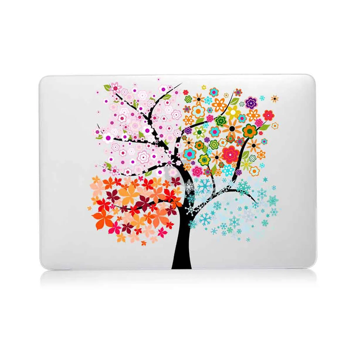 Custodia Compatibile con Nuovo Macbook Air 13 pollici 2020 2019 2018 con display Retina e Touch ID A1932 A2179 A2337 M1, Case Rigida Protettivo Plastica Copertina & Tastiera Cover, Albero colorato